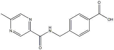 4-{[(5-methylpyrazin-2-yl)formamido]methyl}benzoic acid 结构式