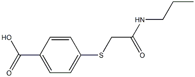 4-{[(propylcarbamoyl)methyl]sulfanyl}benzoic acid 结构式