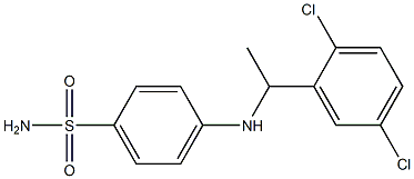 4-{[1-(2,5-dichlorophenyl)ethyl]amino}benzene-1-sulfonamide 结构式