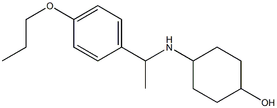 4-{[1-(4-propoxyphenyl)ethyl]amino}cyclohexan-1-ol 结构式