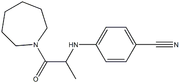 4-{[1-(azepan-1-yl)-1-oxopropan-2-yl]amino}benzonitrile 结构式