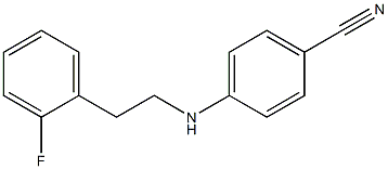 4-{[2-(2-fluorophenyl)ethyl]amino}benzonitrile 结构式