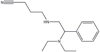 4-{[2-(diethylamino)-2-phenylethyl]amino}butanenitrile 结构式