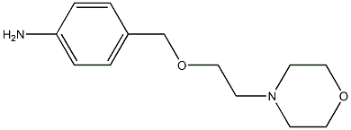 4-{[2-(morpholin-4-yl)ethoxy]methyl}aniline 结构式