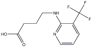 4-{[3-(trifluoromethyl)pyridin-2-yl]amino}butanoic acid 结构式