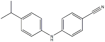 4-{[4-(propan-2-yl)phenyl]amino}benzonitrile 结构式