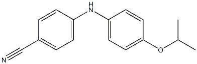 4-{[4-(propan-2-yloxy)phenyl]amino}benzonitrile 结构式