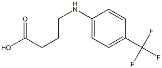 4-{[4-(trifluoromethyl)phenyl]amino}butanoic acid 结构式