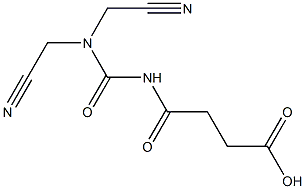 4-{[bis(cyanomethyl)carbamoyl]amino}-4-oxobutanoic acid 结构式