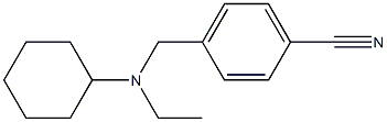 4-{[cyclohexyl(ethyl)amino]methyl}benzonitrile 结构式