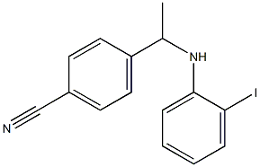 4-{1-[(2-iodophenyl)amino]ethyl}benzonitrile 结构式