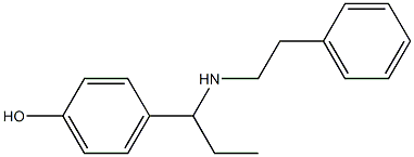 4-{1-[(2-phenylethyl)amino]propyl}phenol 结构式