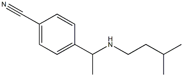 4-{1-[(3-methylbutyl)amino]ethyl}benzonitrile 结构式