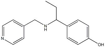 4-{1-[(pyridin-4-ylmethyl)amino]propyl}phenol 结构式