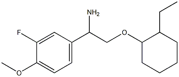 4-{1-amino-2-[(2-ethylcyclohexyl)oxy]ethyl}-2-fluoro-1-methoxybenzene 结构式