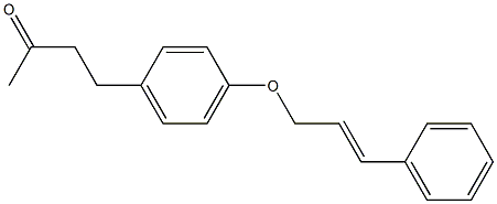 4-{4-[(3-phenylprop-2-en-1-yl)oxy]phenyl}butan-2-one 结构式