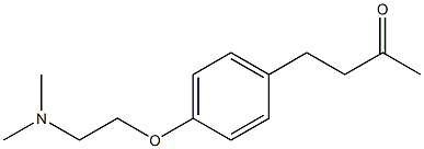 4-{4-[2-(dimethylamino)ethoxy]phenyl}butan-2-one 结构式