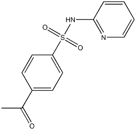 4-acetyl-N-(pyridin-2-yl)benzene-1-sulfonamide 结构式