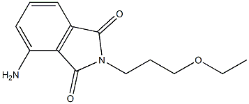 4-amino-2-(3-ethoxypropyl)-2,3-dihydro-1H-isoindole-1,3-dione 结构式