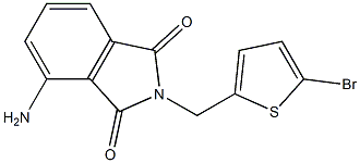 4-amino-2-[(5-bromothiophen-2-yl)methyl]-2,3-dihydro-1H-isoindole-1,3-dione 结构式