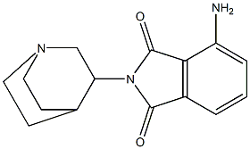 4-amino-2-{1-azabicyclo[2.2.2]octan-3-yl}-2,3-dihydro-1H-isoindole-1,3-dione 结构式