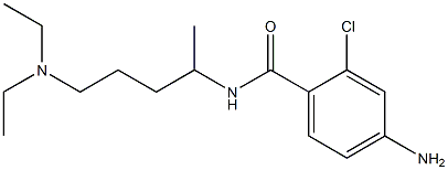 4-amino-2-chloro-N-[5-(diethylamino)pentan-2-yl]benzamide 结构式