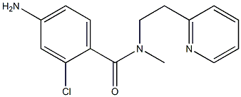 4-amino-2-chloro-N-methyl-N-[2-(pyridin-2-yl)ethyl]benzamide 结构式