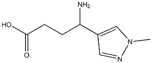 4-amino-4-(1-methyl-1H-pyrazol-4-yl)butanoic acid 结构式