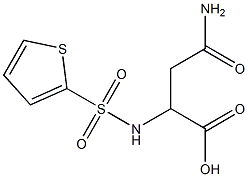 4-amino-4-oxo-2-[(thien-2-ylsulfonyl)amino]butanoic acid 结构式