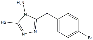 4-amino-5-[(4-bromophenyl)methyl]-4H-1,2,4-triazole-3-thiol 结构式