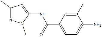 4-amino-N-(1,3-dimethyl-1H-pyrazol-5-yl)-3-methylbenzamide 结构式