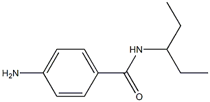 4-amino-N-(1-ethylpropyl)benzamide 结构式