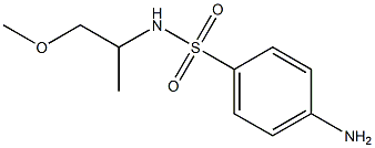 4-amino-N-(1-methoxypropan-2-yl)benzene-1-sulfonamide 结构式