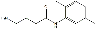 4-amino-N-(2,5-dimethylphenyl)butanamide 结构式