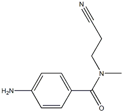 4-amino-N-(2-cyanoethyl)-N-methylbenzamide 结构式