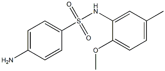 4-amino-N-(2-methoxy-5-methylphenyl)benzene-1-sulfonamide 结构式