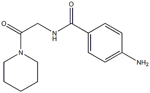 4-amino-N-(2-oxo-2-piperidin-1-ylethyl)benzamide 结构式