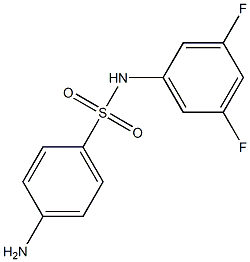 4-amino-N-(3,5-difluorophenyl)benzenesulfonamide 结构式