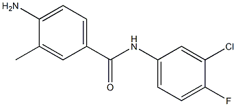 4-amino-N-(3-chloro-4-fluorophenyl)-3-methylbenzamide 结构式