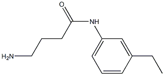 4-amino-N-(3-ethylphenyl)butanamide 结构式