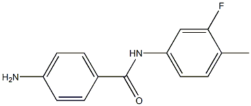 4-amino-N-(3-fluoro-4-methylphenyl)benzamide 结构式