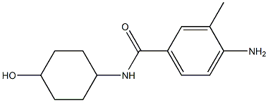 4-amino-N-(4-hydroxycyclohexyl)-3-methylbenzamide 结构式