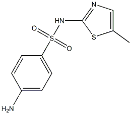 4-amino-N-(5-methyl-1,3-thiazol-2-yl)benzenesulfonamide 结构式