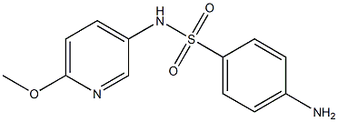 4-amino-N-(6-methoxypyridin-3-yl)benzenesulfonamide 结构式