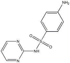 4-amino-N-(pyrimidin-2-yl)benzene-1-sulfonamide 结构式