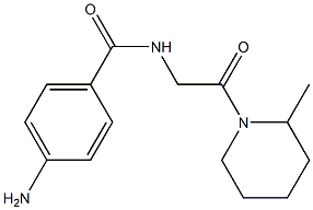 4-amino-N-[2-(2-methylpiperidin-1-yl)-2-oxoethyl]benzamide 结构式