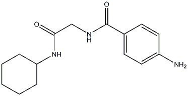 4-amino-N-[2-(cyclohexylamino)-2-oxoethyl]benzamide 结构式