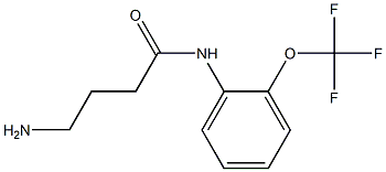 4-amino-N-[2-(trifluoromethoxy)phenyl]butanamide 结构式