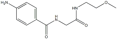 4-amino-N-{2-[(2-methoxyethyl)amino]-2-oxoethyl}benzamide 结构式