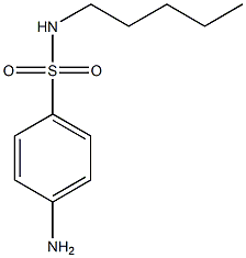 4-amino-N-pentylbenzene-1-sulfonamide 结构式